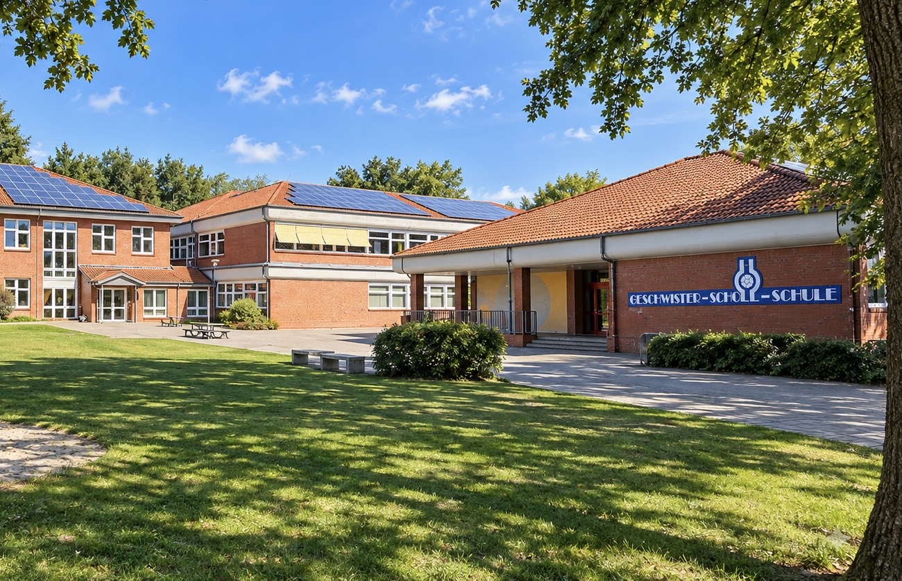Schulgebäude der Geschwister-Scholl-Schule in Dalum